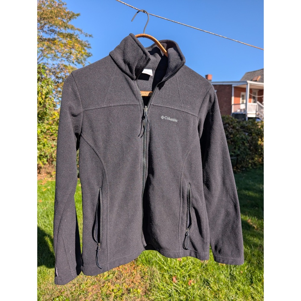 Columbia Fleece Jacket Full Zip Gray Outdoors Activewear Mens